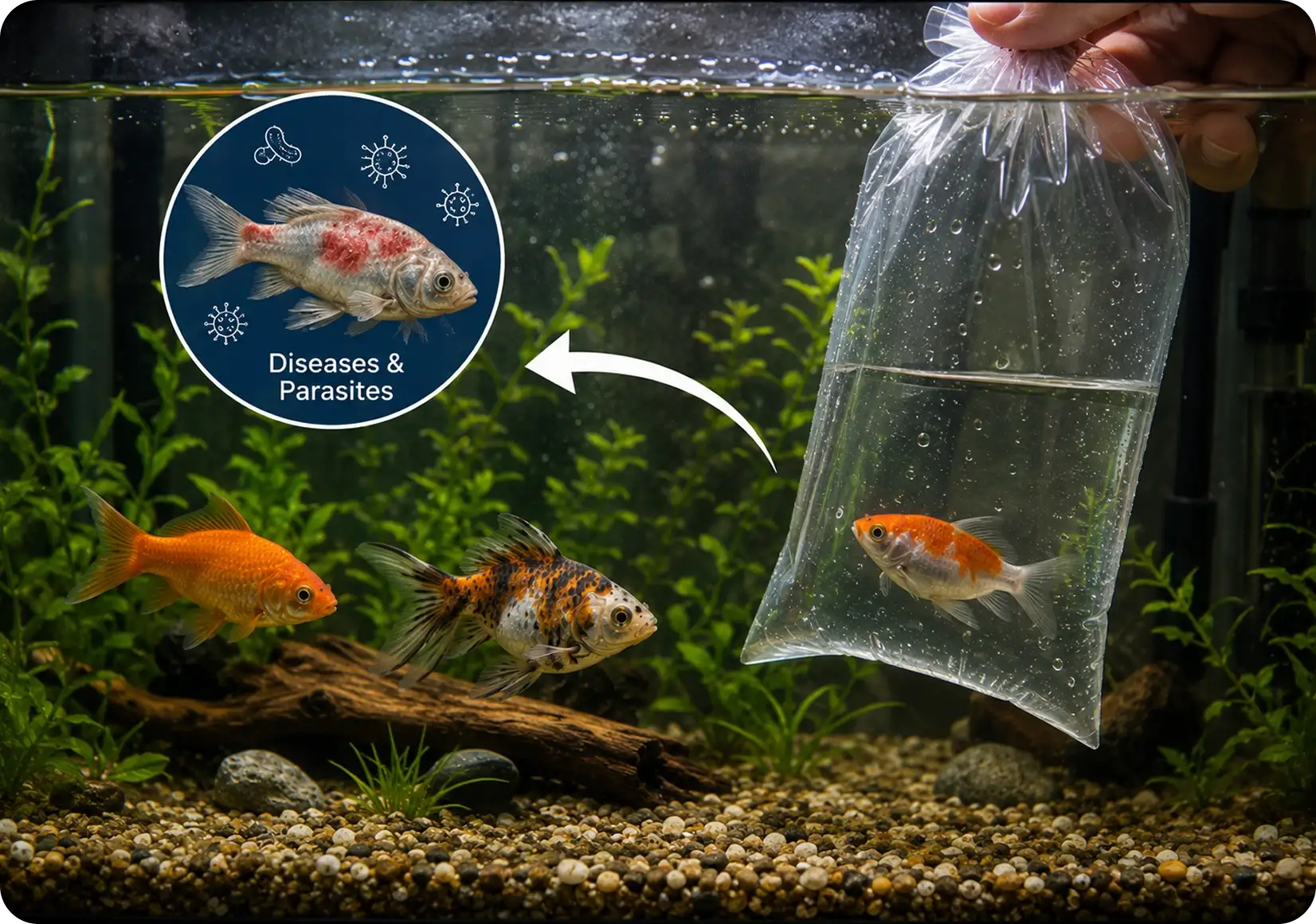 Introduction of Infected Fish
